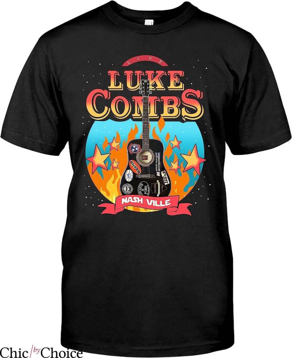 Luke Combs T-Shirt Guitar Nash Ville T-Shirt Music