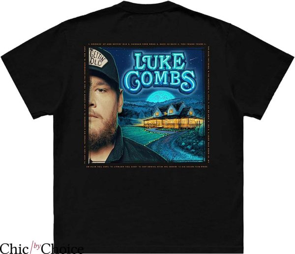 Luke Combs T-Shirt Luke Combs Gettin’ Old Album Tee Music