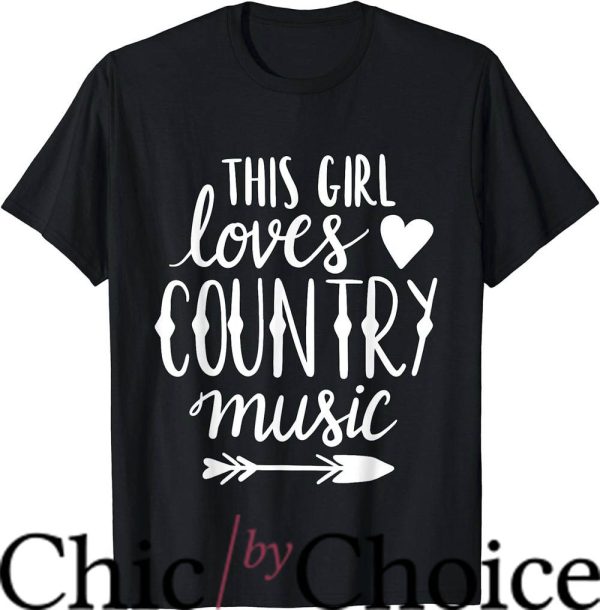 Luke Combs T-Shirt This Girl Loves Country Music T-Shirt