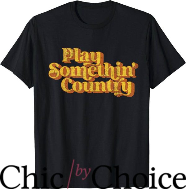 Luke Combs T-Shirt Vintage Play Something Country Music Tee