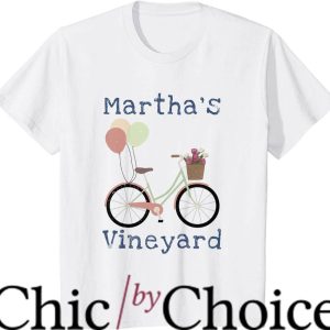 Marthas Vineyard T-Shirt Cape Cod Summer Vacation Bicycle