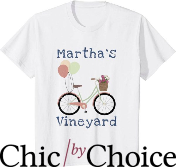 Marthas Vineyard T-Shirt Cape Cod Summer Vacation Bicycle