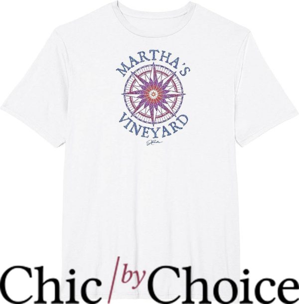 Marthas Vineyard T-Shirt Compass Rose T-Shirt Trending