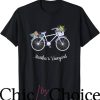 Marthas Vineyard T-Shirt Island Floral Bicycle T-Shirt