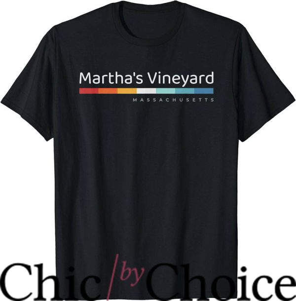 Marthas Vineyard T-Shirt Massachusetts Retro Design T-Shirt