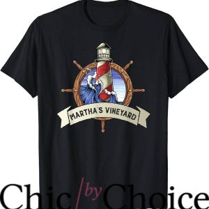 Marthas Vineyard T-Shirt Nautical Lighthouse Cape Cod TShirt