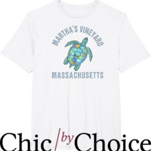 Marthas Vineyard T-Shirt Sea Turtle Illustration T-Shirt
