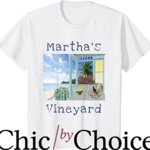 Marthas Vineyard T-Shirt Summer Vacation Porch Sea Breeze