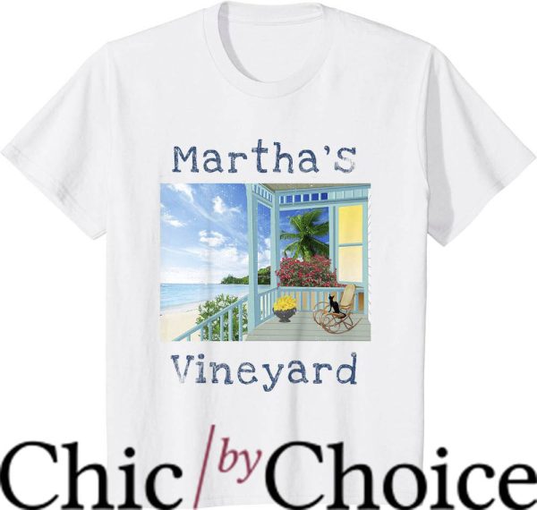 Marthas Vineyard T-Shirt Summer Vacation Porch Sea Breeze
