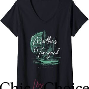 Marthas Vineyard T-Shirt Vineyard Massachusetts Sailboat Tee