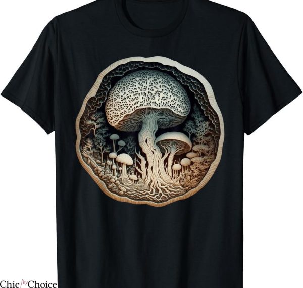 Mellow Mushroom T-shirt Cottagecore Nature Forest