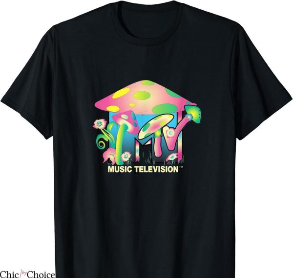 Mellow Mushroom T-shirt Mushroom With Classic MTV