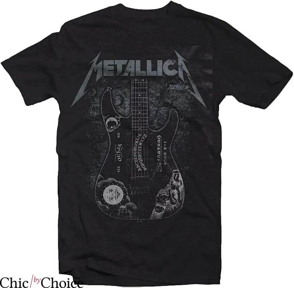 Metallica T-Shirt Hammett Ouija Guitar T-Shirt Trending