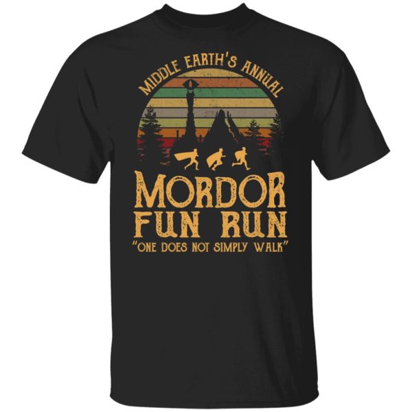 Middle earth’s annual Mordor fun run shirt