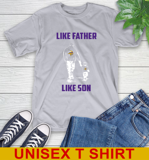Minnesota Vikings NFL Football Like Father Like Son Sports T-Shirt