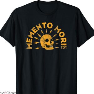 Momento Mori T-shirt Gold Skull Graphic
