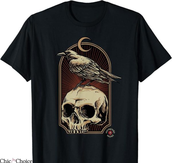 Momento Mori T-shirt Nevermore Skull and Raven