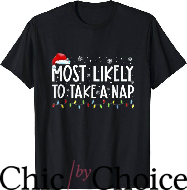 Most Likely To T-Shirt Take A Nap Family Matching Tee