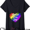 Move Im Gay T-Shirt Rainbow Heart T-Shirt LGBTQ