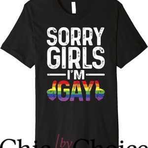 Move Im Gay T-Shirt Sorry Girls I’m Gay Rainbow Flag LGBTQ