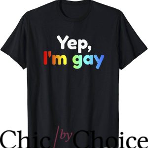Move Im Gay T-Shirt Yep I’m Gay Rainbow Gradient Funny Shirt