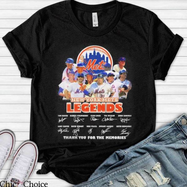 New York Mets T-Shirt The Legends New York Mets Signatures