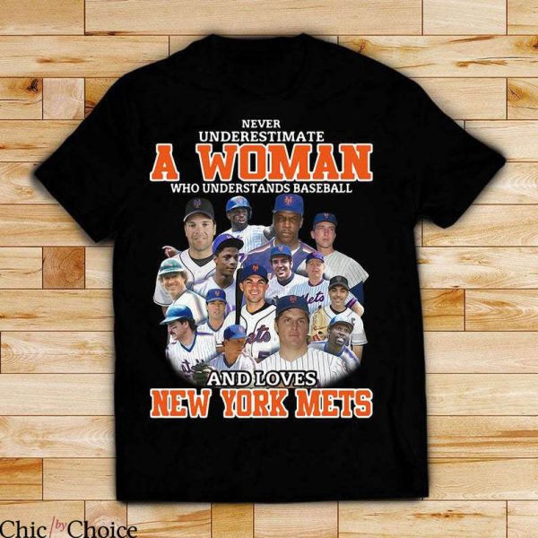 New York Mets T-Shirt Woman Who And Loves NY Mets