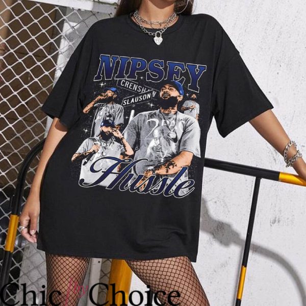 Nipsey Hussle T-Shirt 90S Rap Hip Hop T-Shirt Music