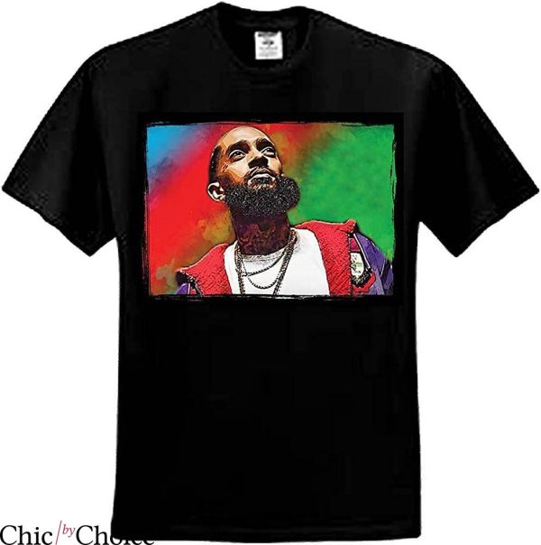 Nipsey Hussle T-Shirt Famous Rap Celebrity T-Shirt Music