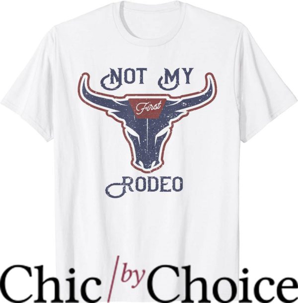 Not My First Rodeo T-Shirt Cowhide Cowboy T-Shirt Trending