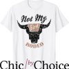 Not My First Rodeo T-Shirt Retro Bull Skull Shirt Trending