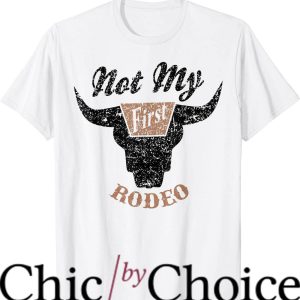Not My First Rodeo T-Shirt Retro Bull Skull Shirt Trending
