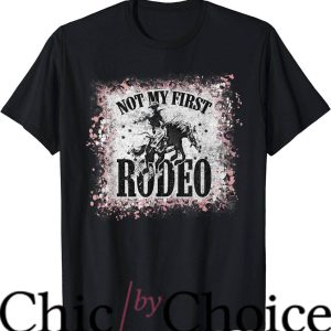 Not My First Rodeo T-Shirt Vintage Leopard Bleached Trending