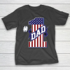 Number 1 Dad #1 Dad American Flag T-Shirt