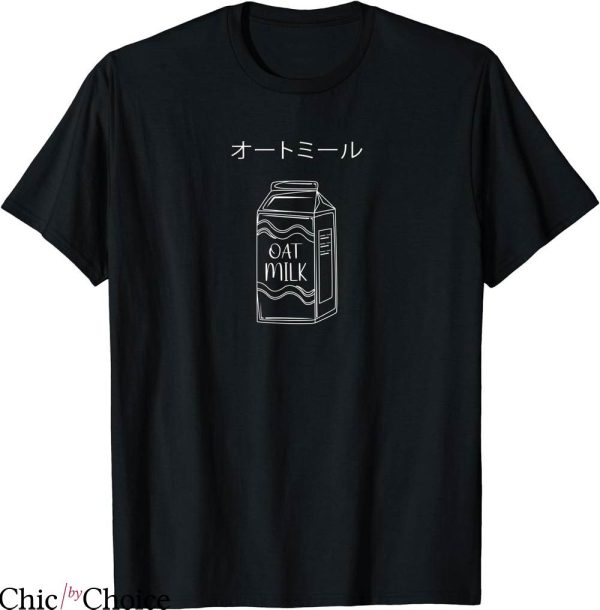 Oat Milk T-shirt Oat Milk Japanese Vaporwave T-shirt