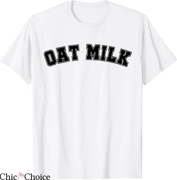 Oat Milk T-shirt Oat Milk Retro Sports Arch T-shirt