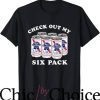 Pabst Blue Ribbon T-Shirt Check Out My Six Pack T-Shirt