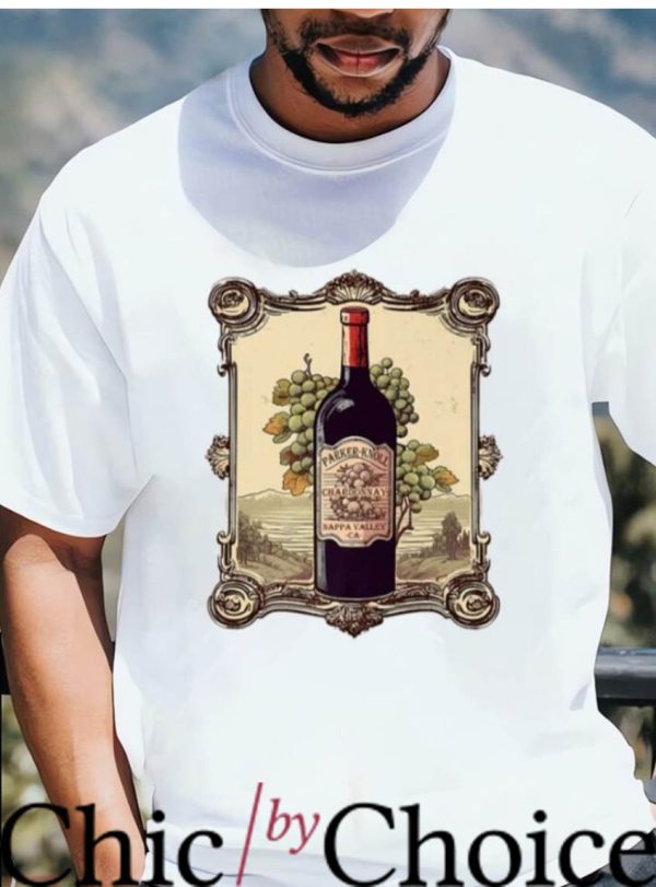 Parker Knoll T-Shirt Vintage Wine Label Chardonnay Movie