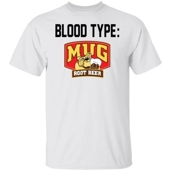 Pit bull blood type mug root beer shirt