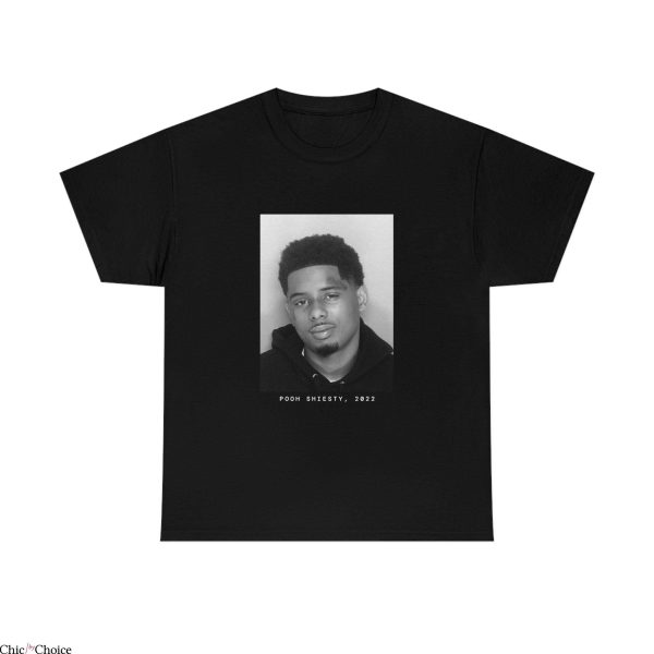 Pooh Shiesty T-Shirt Rapper Mugshot Gang 90s Homage