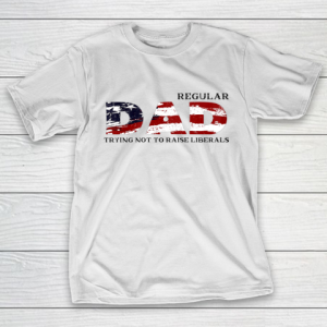 Regular Dad Trying Not To Raise Liberal American USA Flag T-Shirt