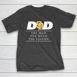 San Diego Padres MLB Baseball Dad The Man The Myth The Legend T-Shirt