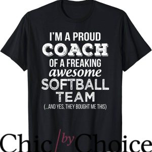 Softball Coaches T-Shirt Funny Thank You Appreciation Gift