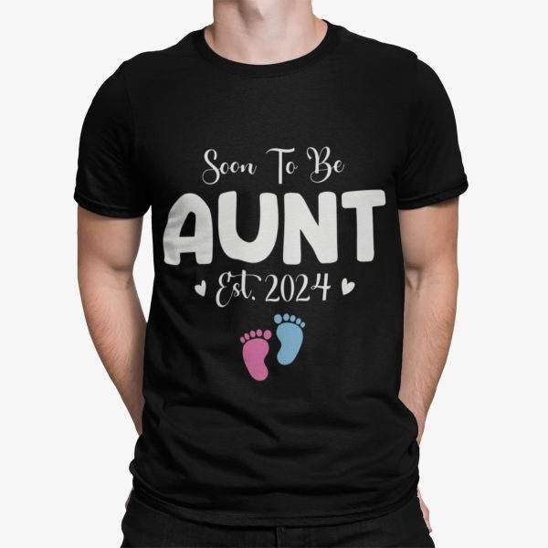 Soon To Be Aunt Est 2024 Pregnancy Shirt
