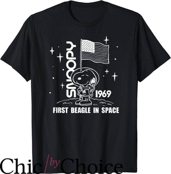 Space Ghost T-Shirt Peanuts First Beagle In Space