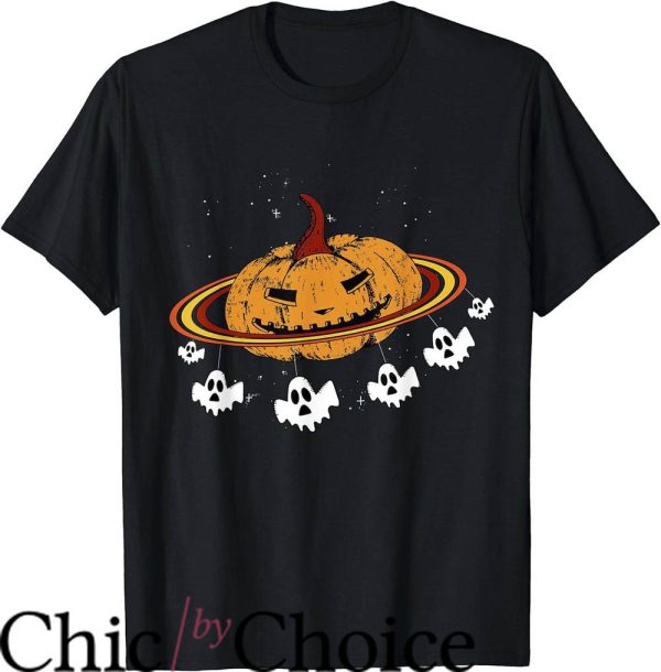 Space Ghost T-Shirt Pumpkin Planet Space Ghost