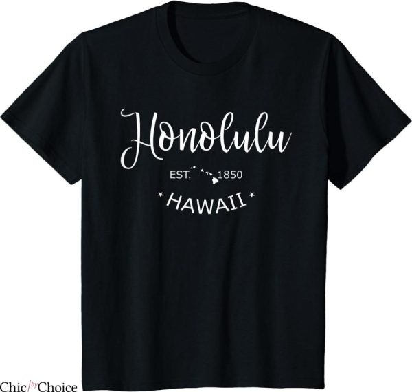 Stussy Honolulu T-shirt Classic Honolulu Hawaii