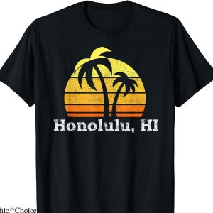 Stussy Honolulu T-shirt Hawaiian Beach