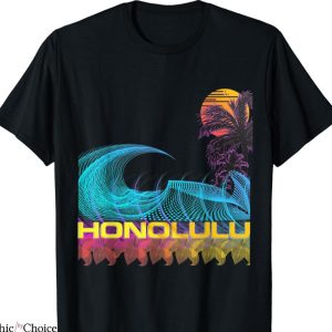 Stussy Honolulu T-shirt Retro 80s Style Vintage Vaporwave