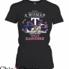Texas Ranger T-Shirt Woman Who Loves Texas Rangers